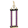 Double Purple Glacier Second Place Baseball Trophy