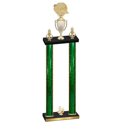 Double Green Glacier Fourth Place Running Trophy