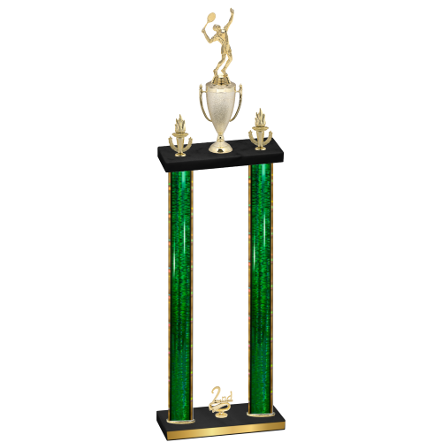 Double Green Glacier Second Place Tennis Trophy