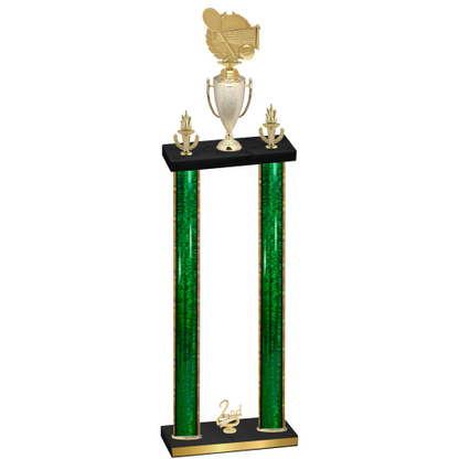 Double Green Glacier Second Place Tennis Trophy