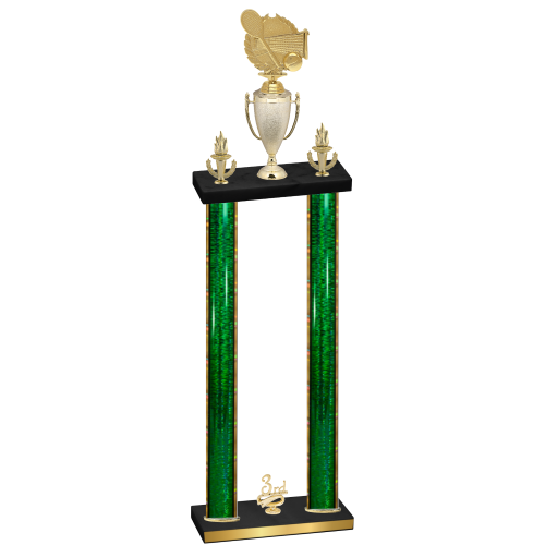 Double Green Glacier Third Place Tennis Trophy