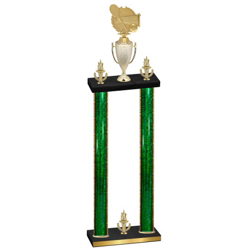 Double Green Glacier Victory Tennis Trophy