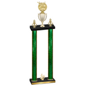 Double Green Glacier Fourth Place Bowling Trophy