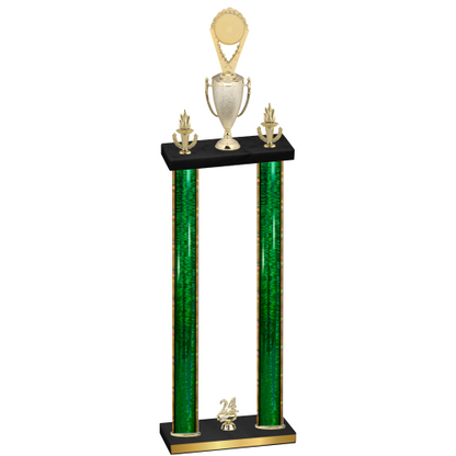 Double Green Glacier Year Insert Trophy