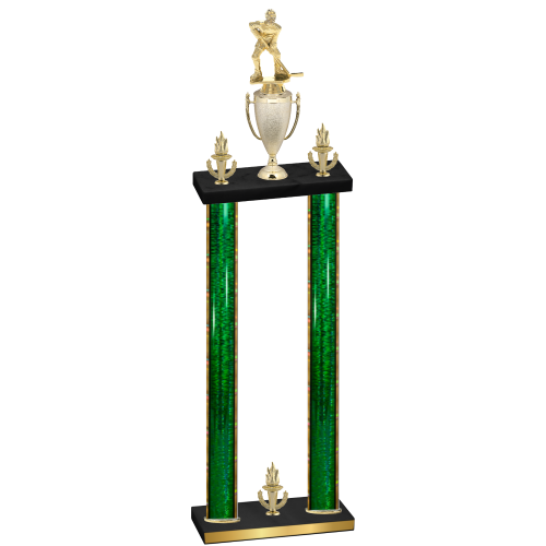 Double Green Glacier Victory Hockey Trophy