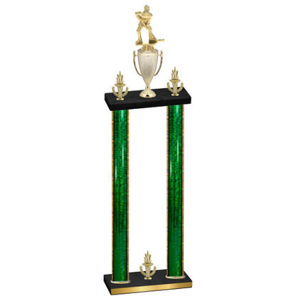 Double Green Glacier Victory Hockey Trophy