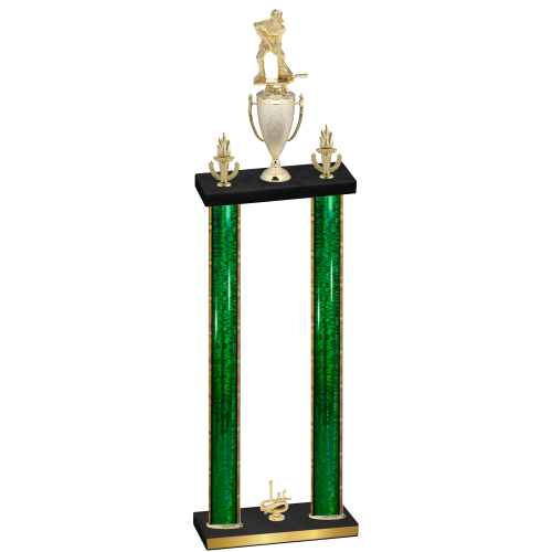 Double Green Glacier First Place Hockey Trophy