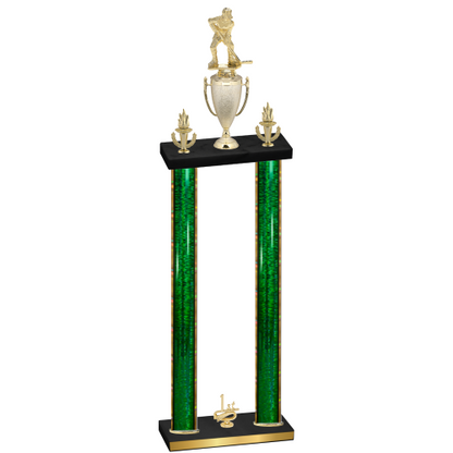 Double Green Glacier First Place Hockey Trophy