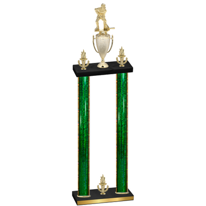 Double Green Glacier Victory Hockey Trophy