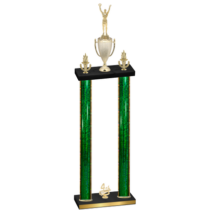 Double Green Glacier Fourth Place Victory Trophy