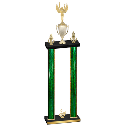 Double Green Glacier Second Place Victory Trophy
