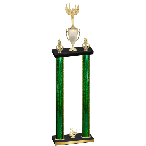 Double Green Glacier Third Place Victory Trophy