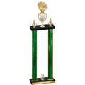 Double Green Glacier Year Basketball Trophy