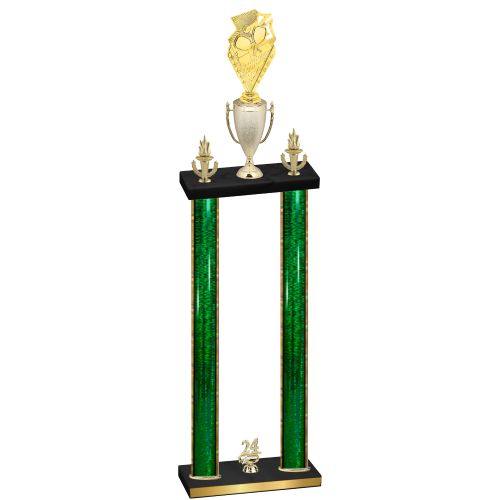 Double Green Glacier Year Pickleball Trophy
