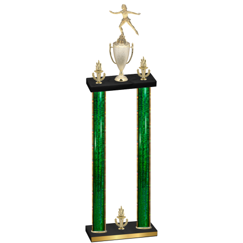 Double Green Glacier Victory Skater Trophy