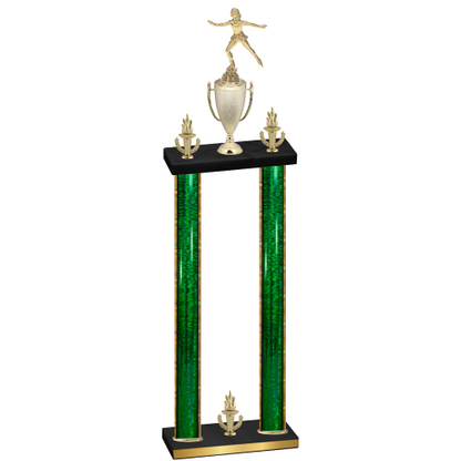 Double Green Glacier Victory Skater Trophy