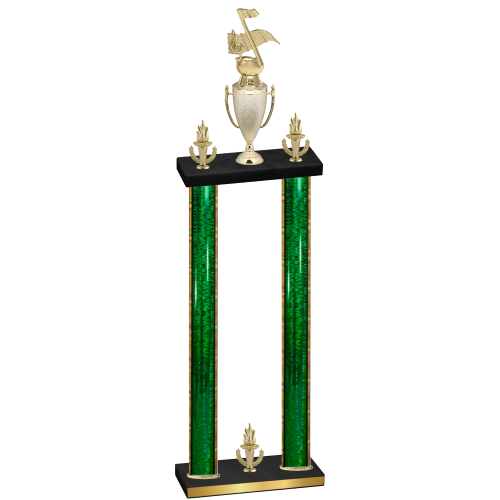 Double Green Glacier Victory Music Trophy