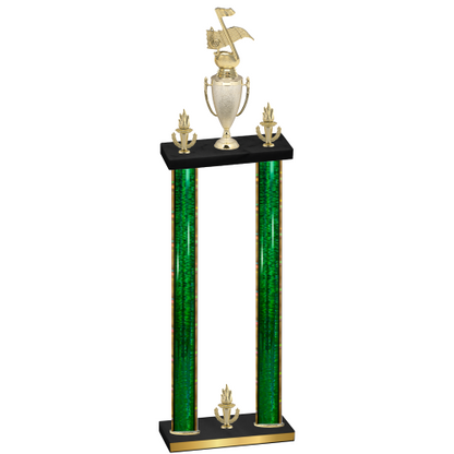 Double Green Glacier Victory Music Trophy