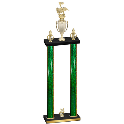 Double Green Glacier Year Music Trophy