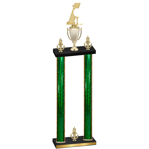 Double Green Glacier Victory Golf Trophy