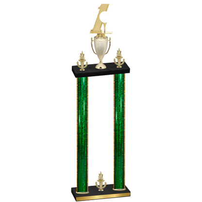 Double Green Glacier Victory Golf Trophy