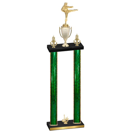 Double Green Glacier First Place Karate Trophy