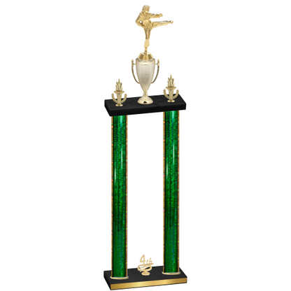 Double Green Glacier Fourth Place Karate Trophy