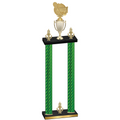 Double Green Carbon Fiber Victory Tennis Trophy