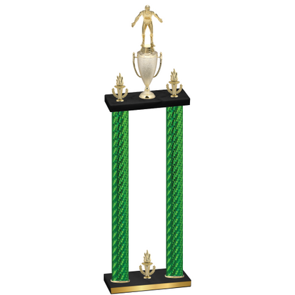 Double Green Carbon Fiber Victory Wrestling Trophy