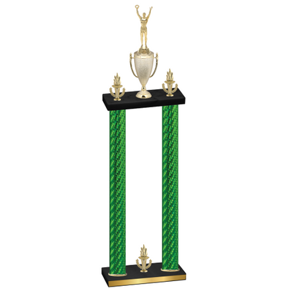 Double Green Carbon Fiber Victory Victory Trophy