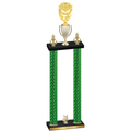 Double Green Carbon Fiber Year Pickleball Trophy