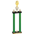 Double Green Carbon Fiber Second Place Pickleball Trophy