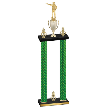 Double Green Carbon Fiber Victory Shooter Trophy