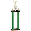 Double Green Carbon Fiber First Place Weights Trophy