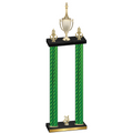 Double Green Carbon Fiber Year Chess Trophy