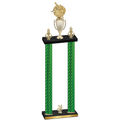 Double Green Carbon Fiber Year Baseball Trophy