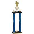 Double Blue Glacier First Place Rugby Trophy