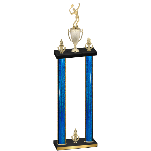 Double Blue Glacier Victory Tennis Trophy