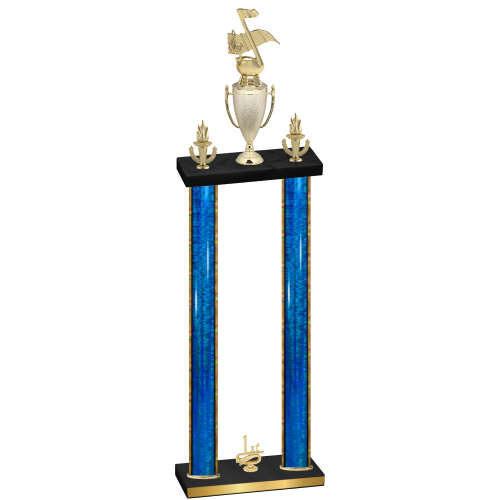 Double Blue Glacier First Place Music Trophy
