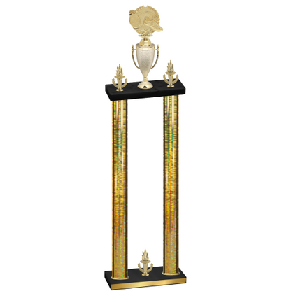 Double Gold Glacier Victory Running Trophy