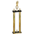 Double Gold Glacier Victory Football Trophy