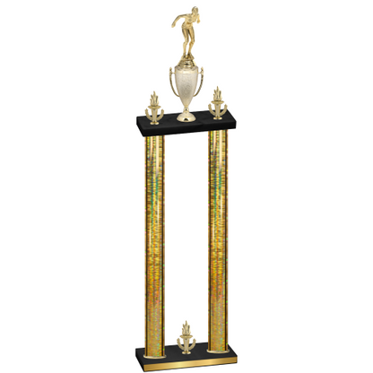 Double Gold Glacier Victory Tennis Trophy