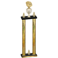 Double Gold Glacier Victory Basketball Trophy