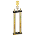 Double Gold Glacier First Place Pickleball Trophy