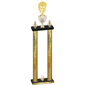 Double Gold Glacier Fourth Place Pickleball Trophy