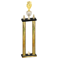 Double Gold Glacier Fourth Place Pickleball Trophy