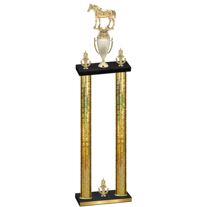 Double Gold Glacier Victory Horses Trophy