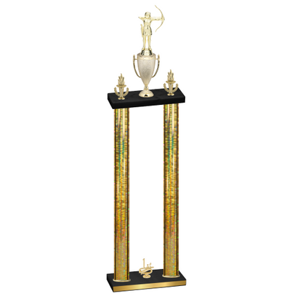 Double Gold Glacier First Place Archery Trophy