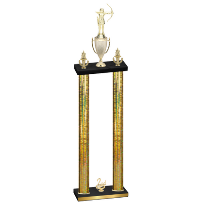 Double Gold Glacier Second Place Archery Trophy