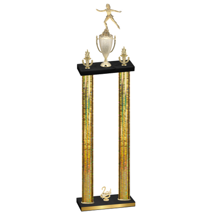 Double Gold Glacier Second Place Skater Trophy